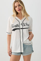 Oversized Mesh Football Shirt