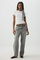 Textured Knit Short Sleeve T-Shirt