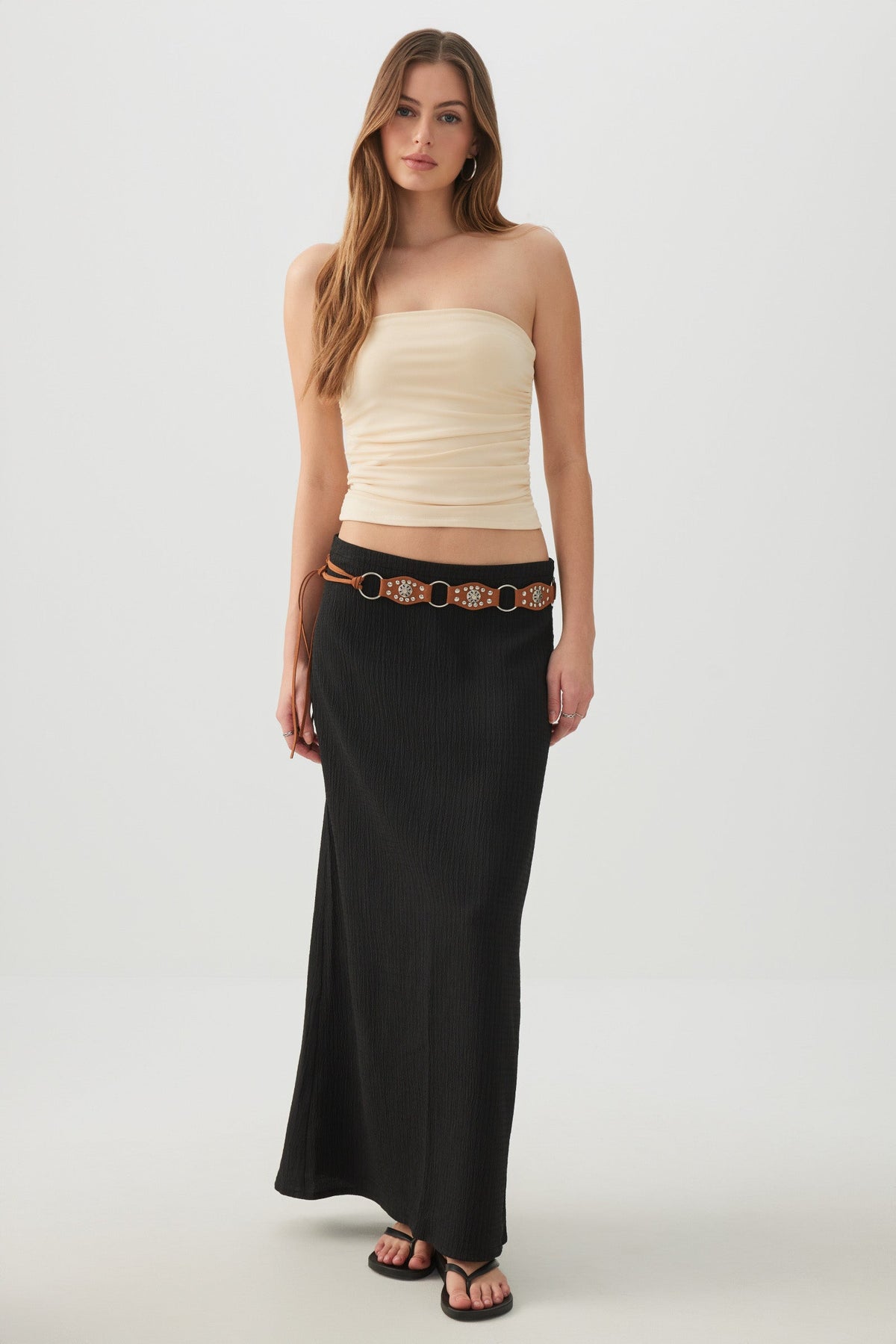 Straight Fit Maxi Skirt