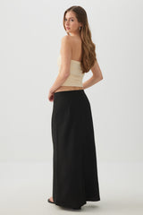 Straight Fit Maxi Skirt
