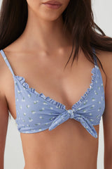 Ditsy Floral Knotted Bikini Top