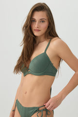 Rib Push Up Bikini Top