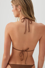 Triangle Ruffle Bikini Top