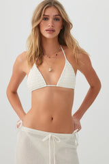 Ruffle Triangle Bikini Top
