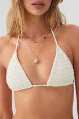 Ruffle Triangle Bikini Top
