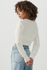 Crop V-Neck Cardigan