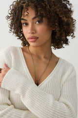 Crop V-Neck Cardigan