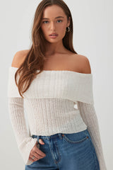 Off Shoulder Sweater