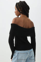 Off Shoulder Sweater