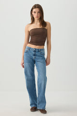 Ruched Tube Top