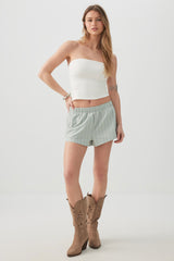 Mid Rise Poplin Boxer Shorts