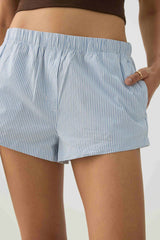 Mid Rise Poplin Boxer Shorts