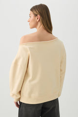 Off Shoulder Sweatshirt