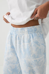 Blue Camo Wide Leg Sweatpants