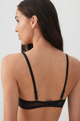 Lace Trim Push Up Bra