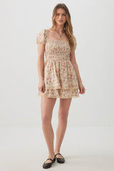 Floral Tiered Midi Dress