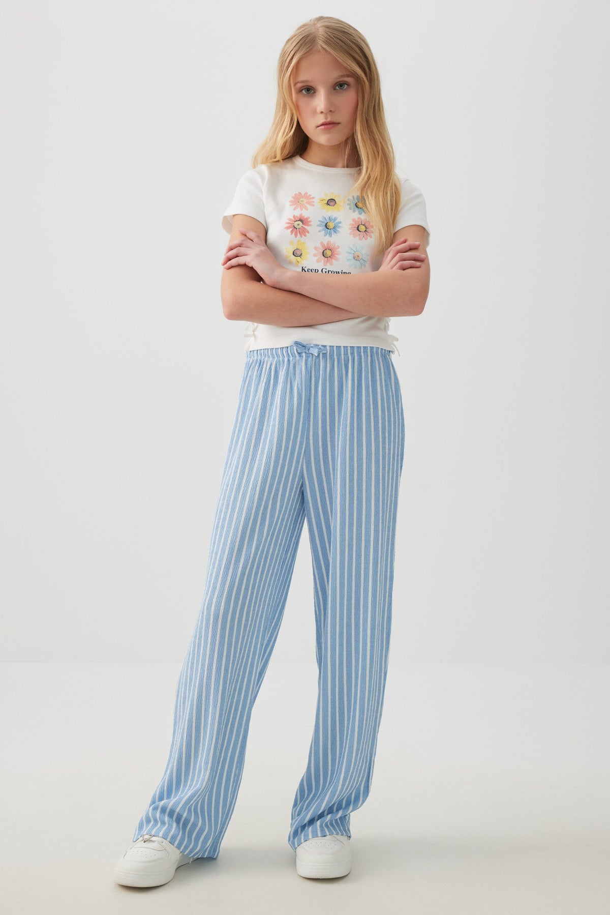 Striped Wide Leg Pants