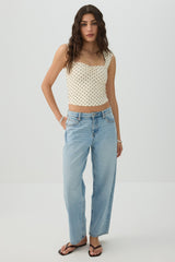 Tie Back Sweetheart Top