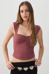 Tie Back Sweetheart Top