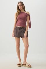Asymmetrical Off Shoulder Top