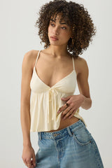 Tie Front Babydoll Tank