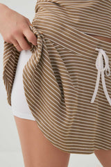 Waffle Knit Flowy Skort