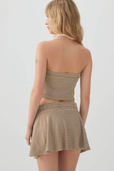 Waffle Knit Flowy Skort