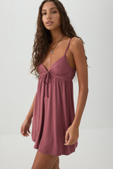 Front tie Babydoll Mini Dress
