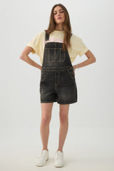 Denim Overall Shorts