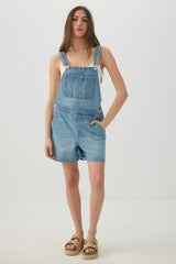 Denim Overall Shorts