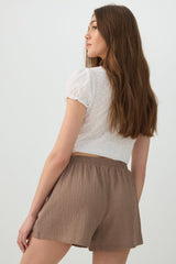 Textured Knit Shorts