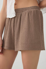 Textured Knit Shorts