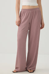 Textured knit Wide Leg Pants