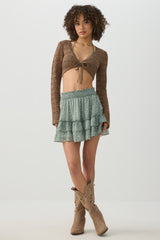 Crop Open Stitch Shrug
