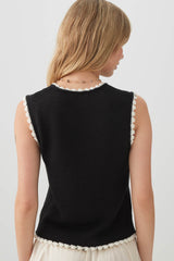 Knit Cropped Sweater Vest