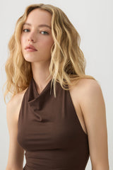 Super Soft Cowl Neck Tank Top