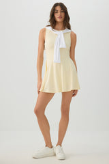 Soft High Neck Mini Dress