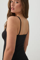 Soft Fitted Square Neck Tank Top