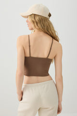Ultra Crop Seamless Tank with Removable Cups