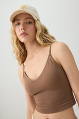 Ultra Crop Seamless Tank with Removable Cups
