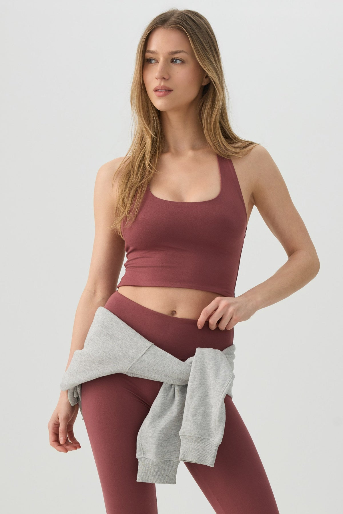 Basic Crop Halter Tank Top