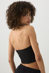 Basic Crop Halter Tank Top