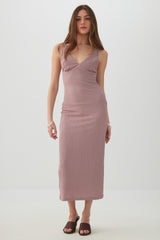 Textured Knit Midi Dress