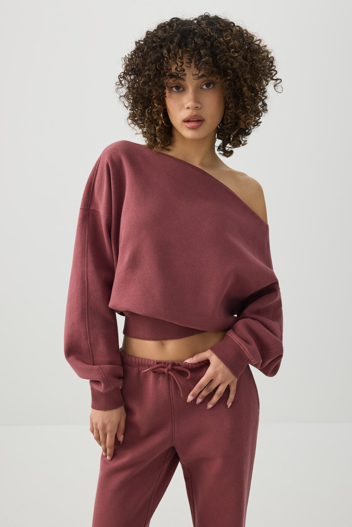 Off Shoulder Sweatshirt
