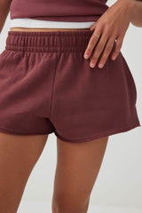 Mini Fleece Knit Low Rise Shorts