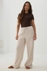 Fine Rib Crew Neck Bodysuit