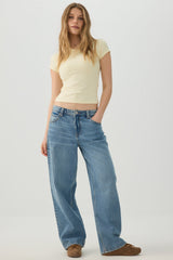 V-Neck Cropped T-Shirt