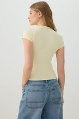 V-Neck Cropped T-Shirt