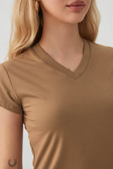 V-Neck Cropped T-Shirt
