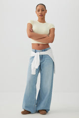 Crew Neck Crop Top